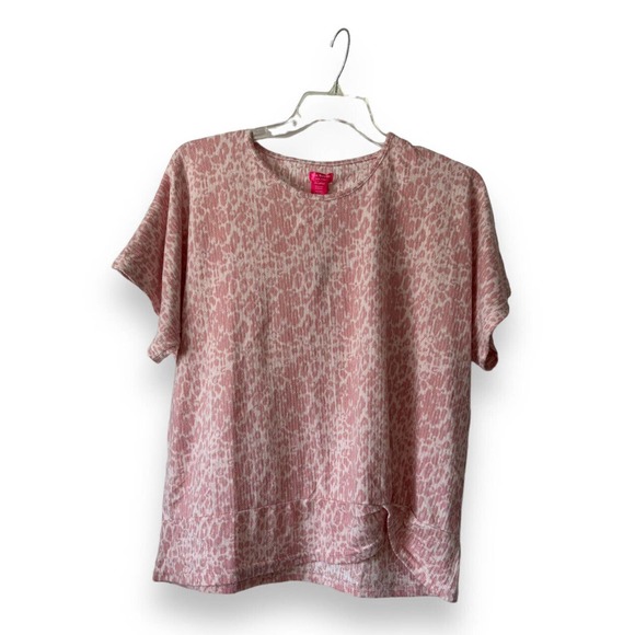 NEW NWT  3x Women's Lounge Ware / Sleep  Pink Leopard Print Isaac Mizrahi - Picture 2 of 5